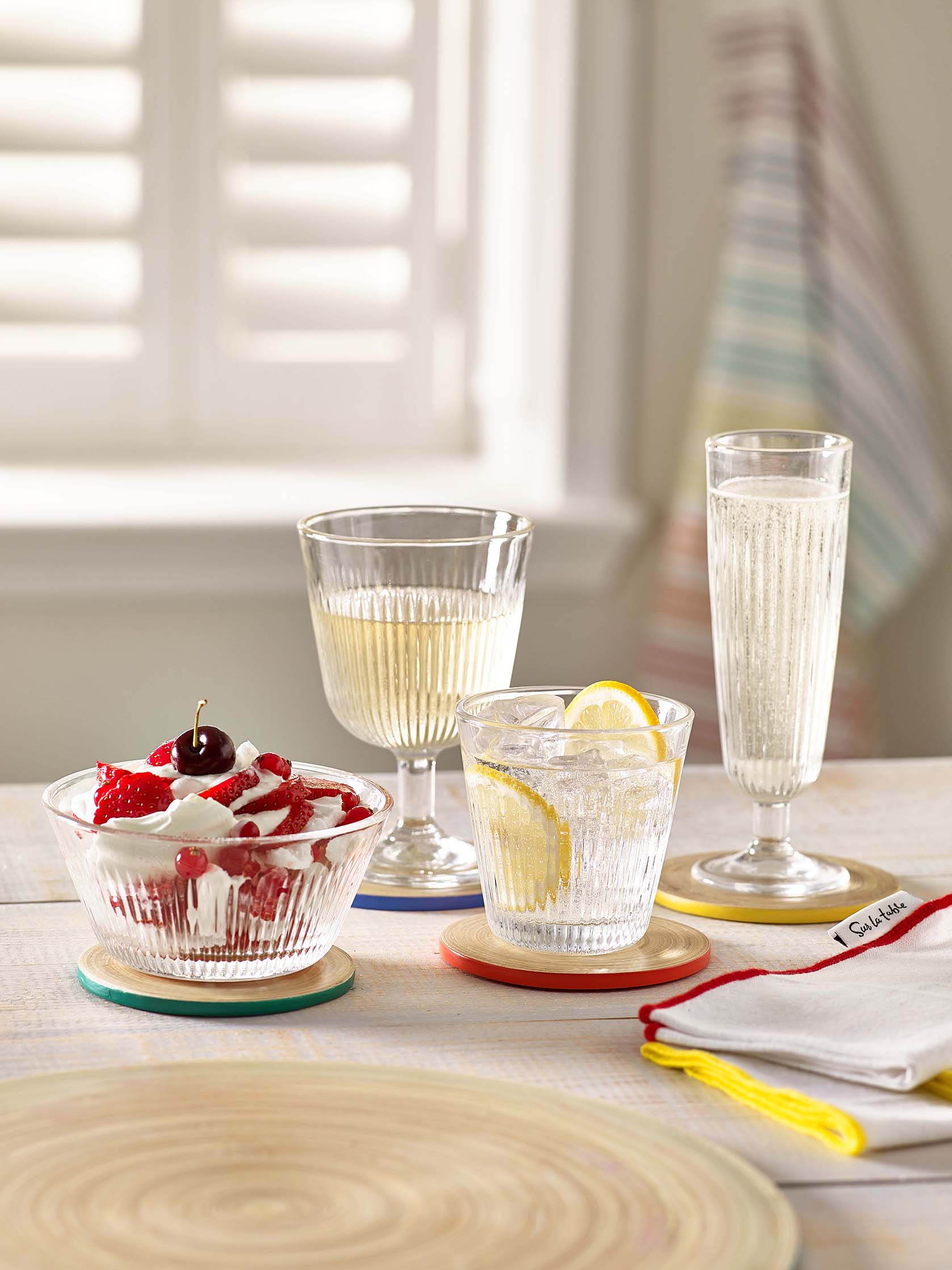 Sur La Table Set of 4 Glass Tumblers