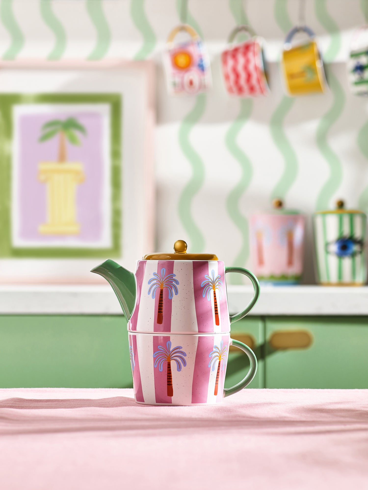 Eleanor Bowmer Electric Coast Palm Tea for One