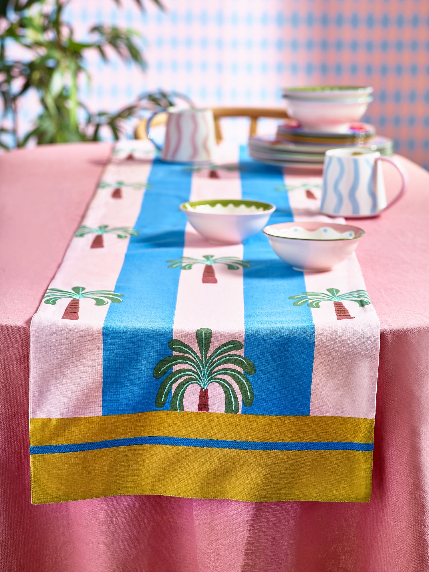 Eleanor Bowmer Palm Tree Table Runner