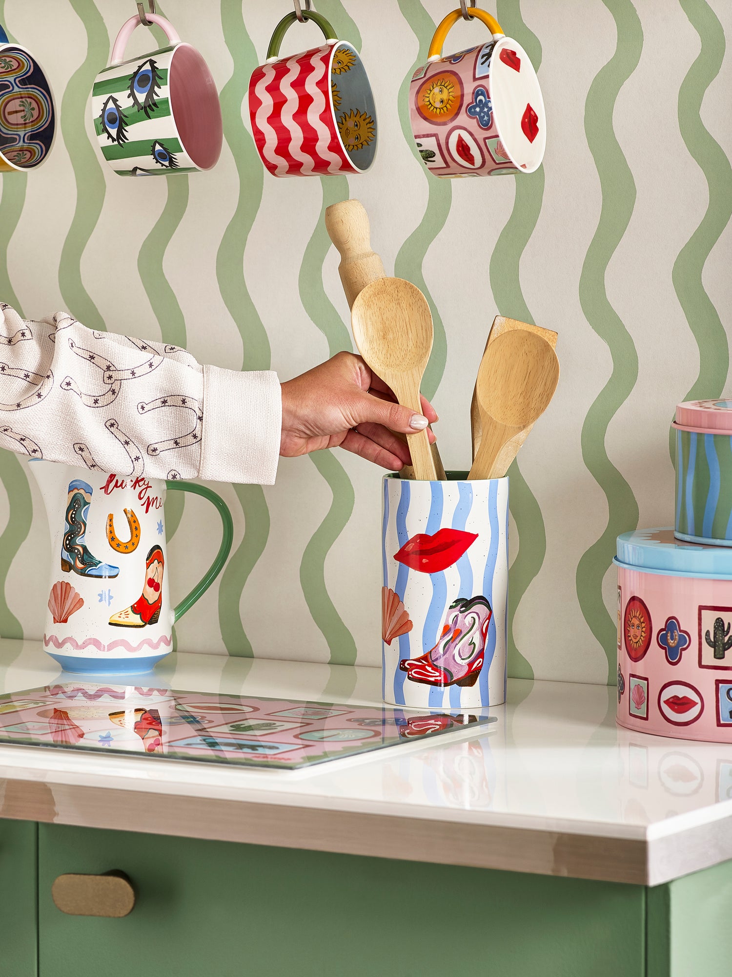 Eleanor Bowmer Electric Coast Utensil Holder