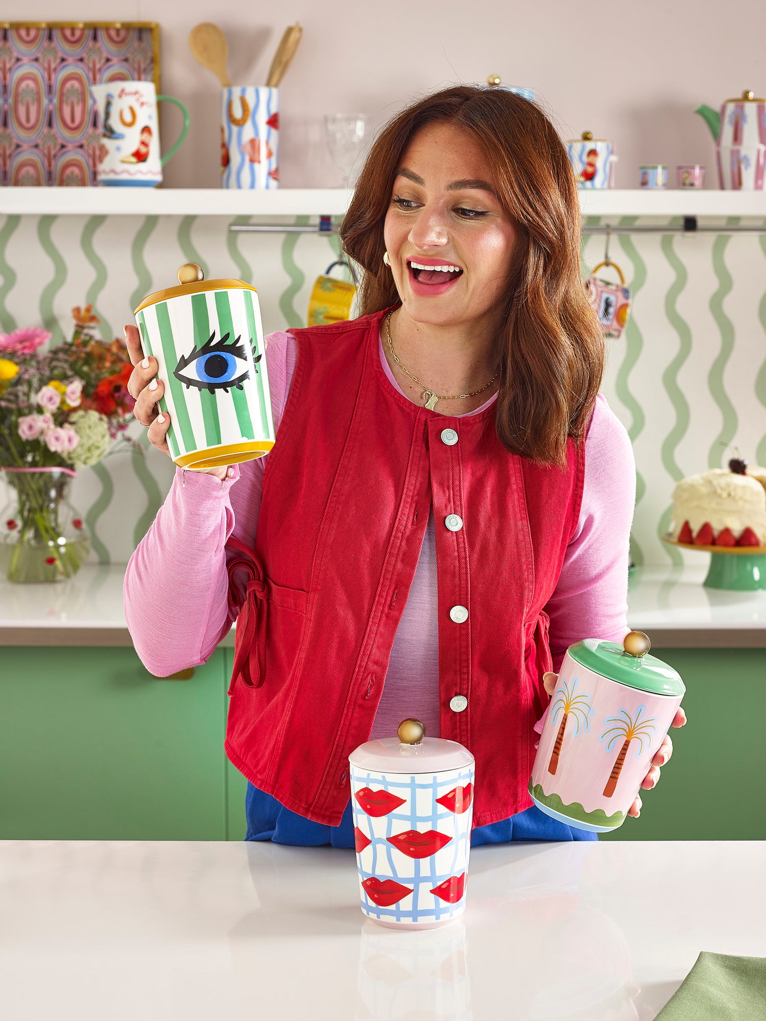 Eleanor Bowmer Electric Coast Palm Storage Jar