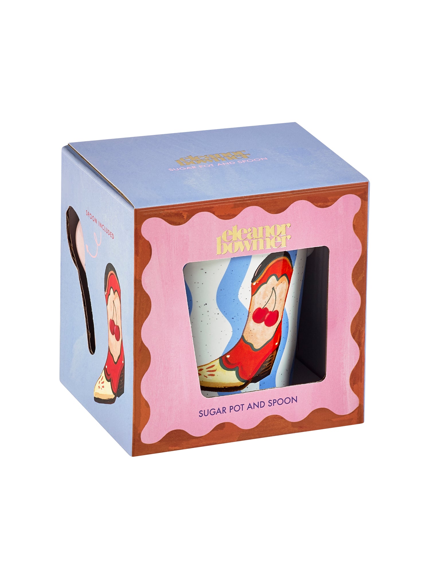 Eleanor Bowmer Electric Coast Sugar Pot & Spoon Set