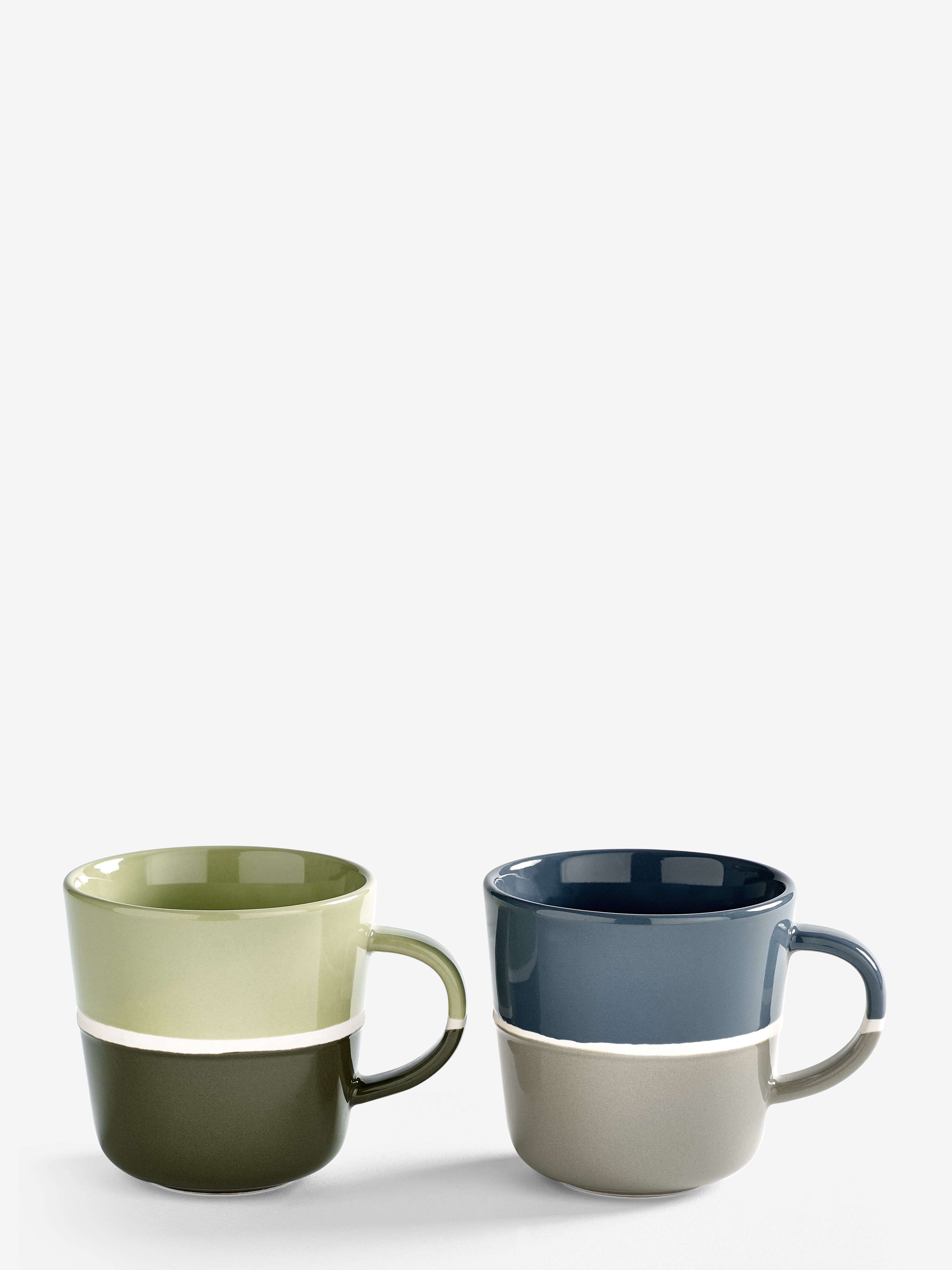 PurerHome Sea Mist & Grass Land Brew Mugs (Set of 2)