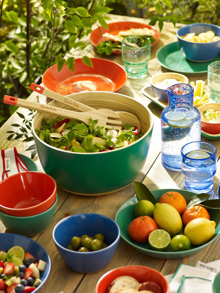Sur La Table Blue Glass Carafe