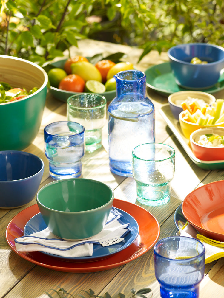 Sur La Table Blue Glass Carafe