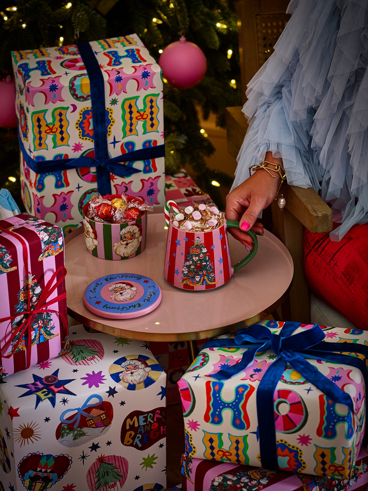 Eleanor Bowmer Fabulously Festive Mug & Coaster Set