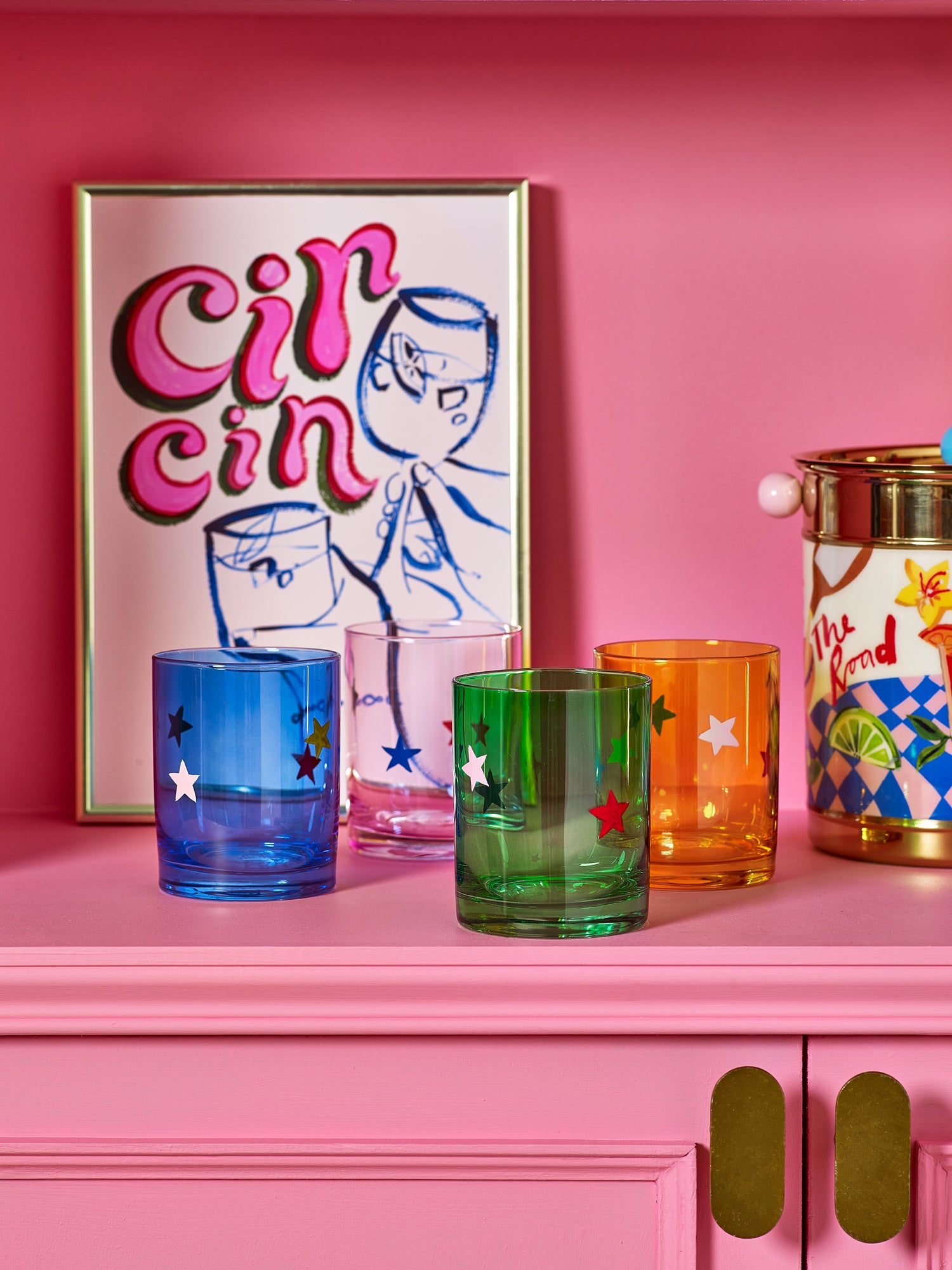 Eleanor Bowmer Set of 4 Footed Glass Tumblers