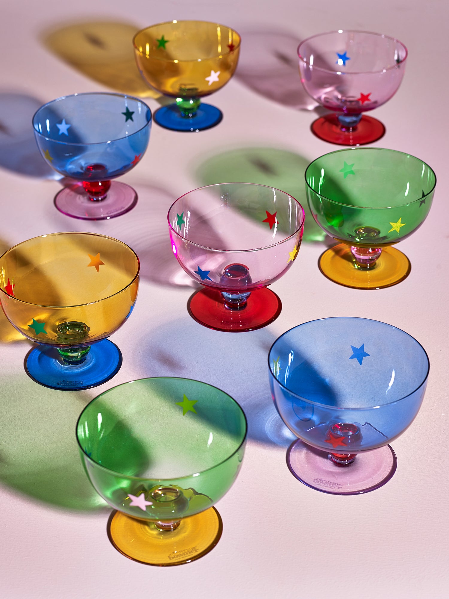 Eleanor Bowmer Set of 4 Footed Glass Dessert Bowls