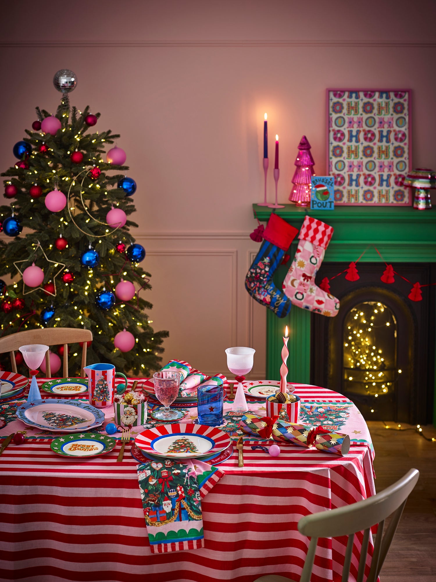 Eleanor Bowmer Fabulously Festive Set of 4 Placemats