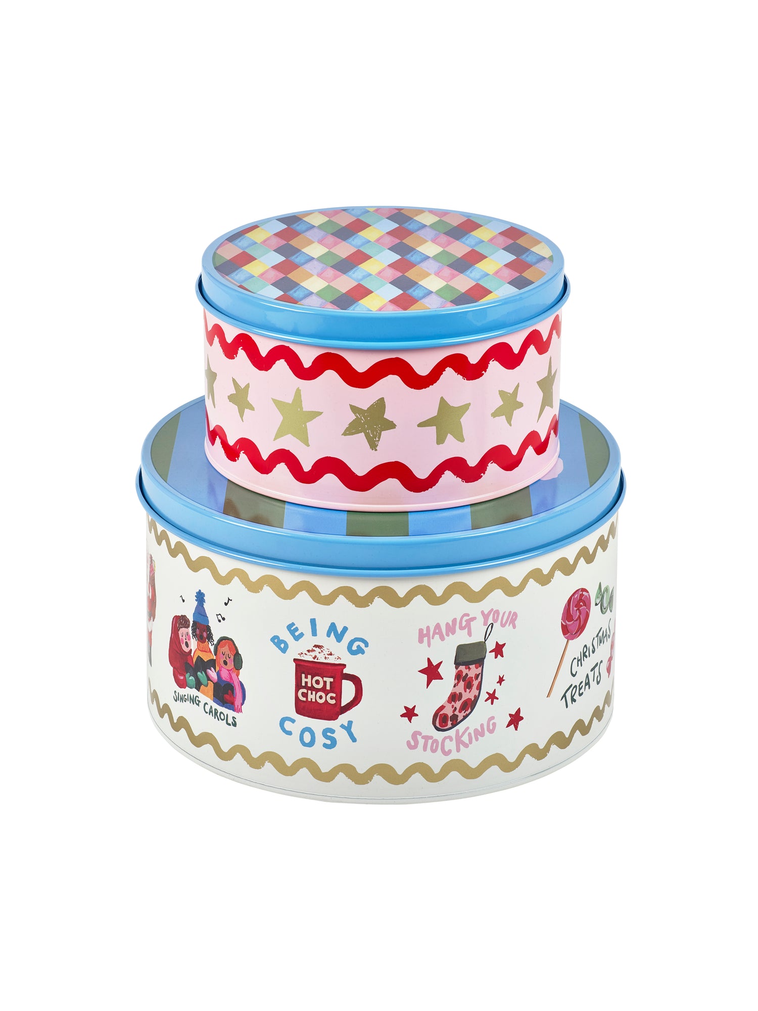 Eleanor Bowmer Fabulously Festive Set of 2 Cake Tins
