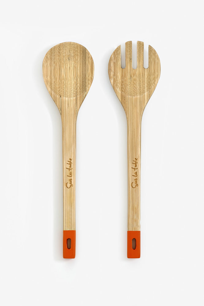 Sur La Table Bamboo Salad Spoons