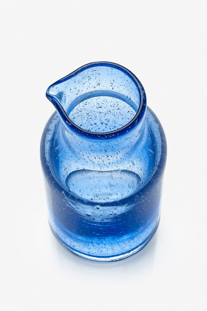 Sur La Table Blue Glass Carafe