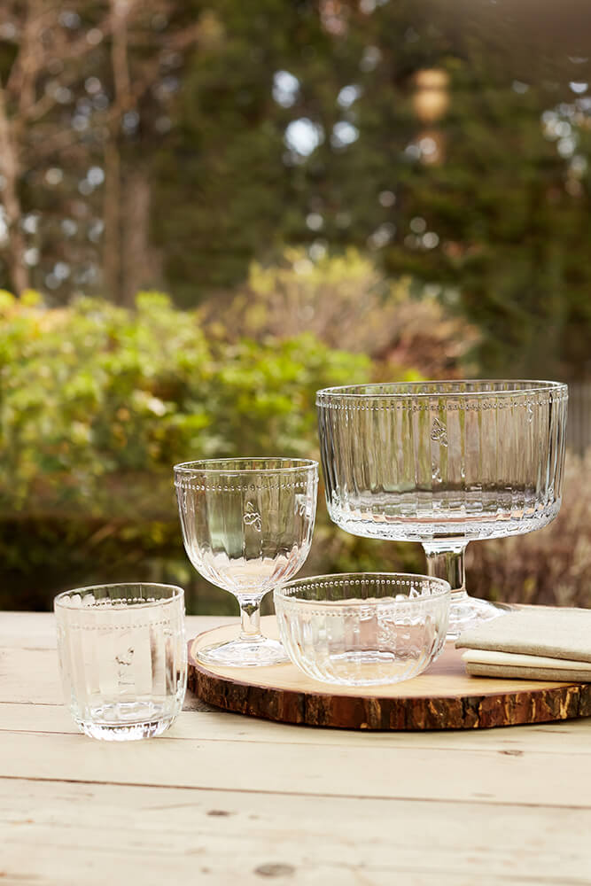 Joules Bee Glass Tumbler (Set of 4)