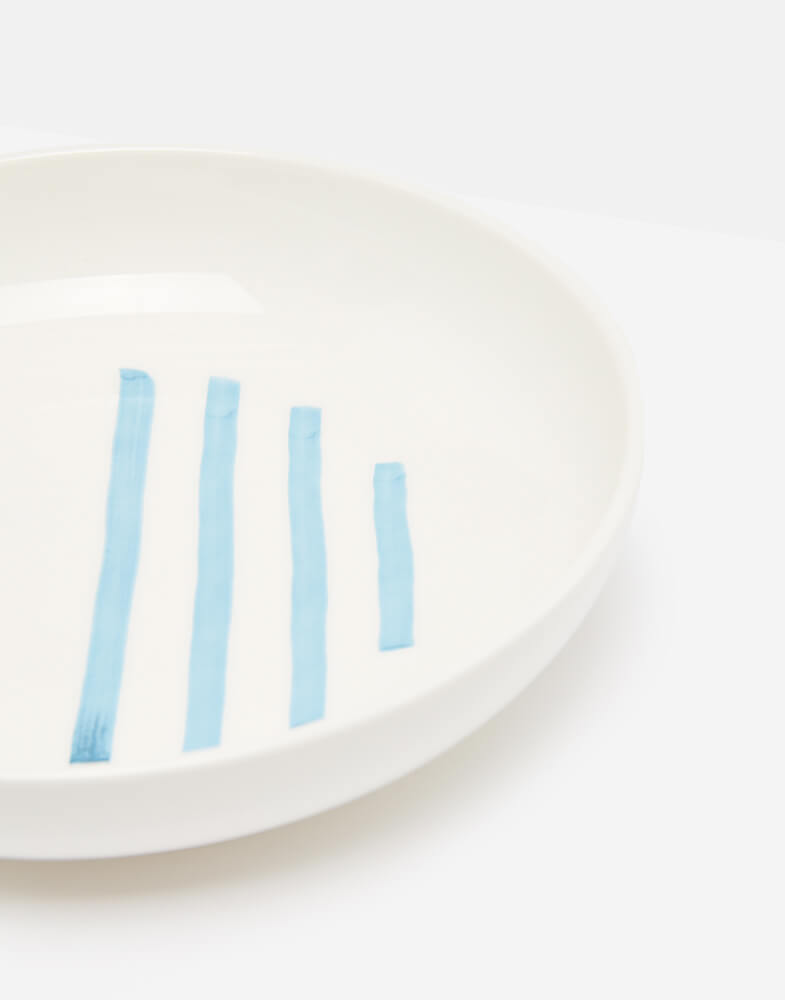 Joules Blue Stripe Pasta Bowl