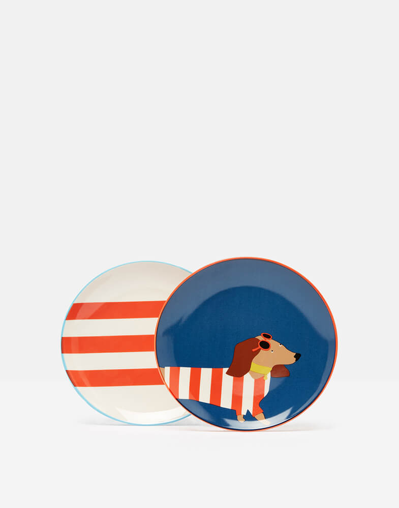 Joules Dachshund Side Plate (Set of 2)