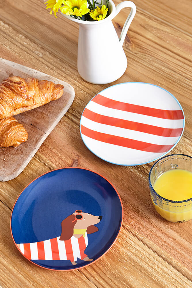 Joules Dachshund Side Plate (Set of 2)