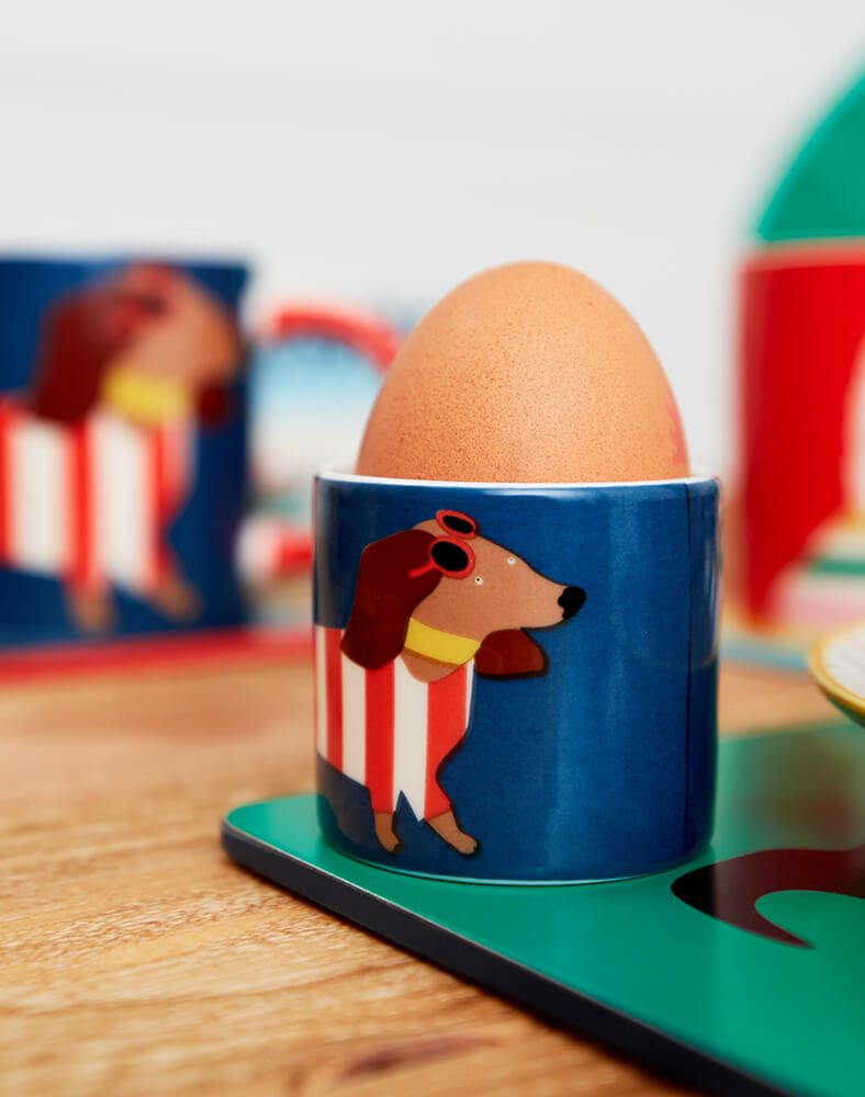 Joules Dog Egg Cups (Set of 4)