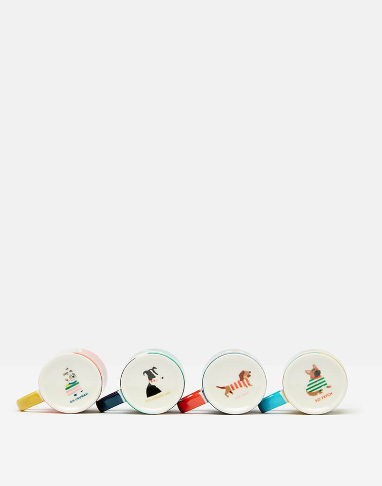Joules Dog Espresso Cuppas (Set of 4)