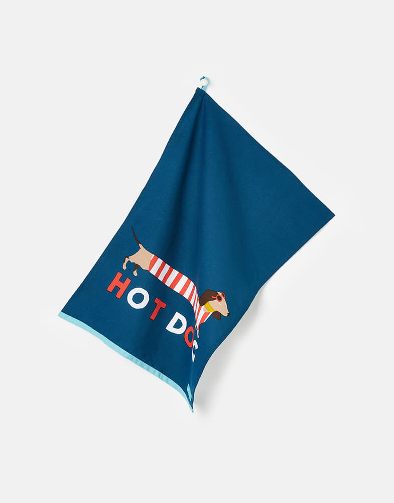 Joules Hot Dog Tea Towels (Set of 2)