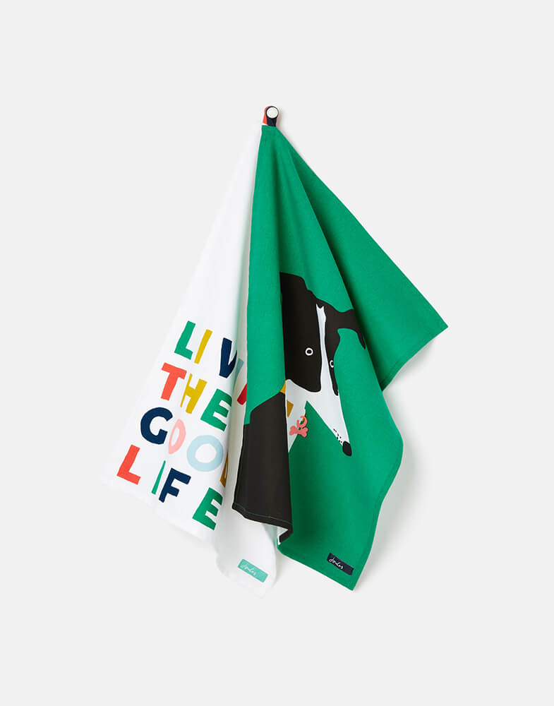 Joules Brightside Living The Good Life Tea Towels (Set of 2)