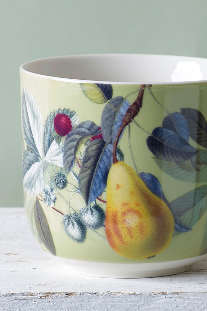 Kew Gardens Fruit and Floral Green Mug