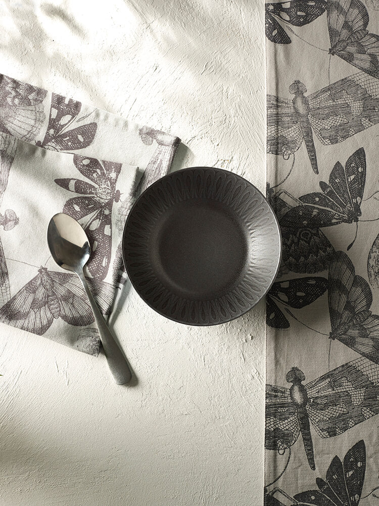 Kew Gardens Living Jewels Black Cereal Bowl