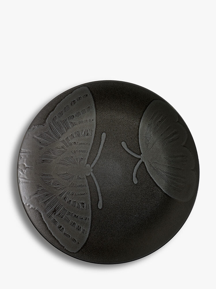 Kew Gardens Living Jewels Black Serve Platter
