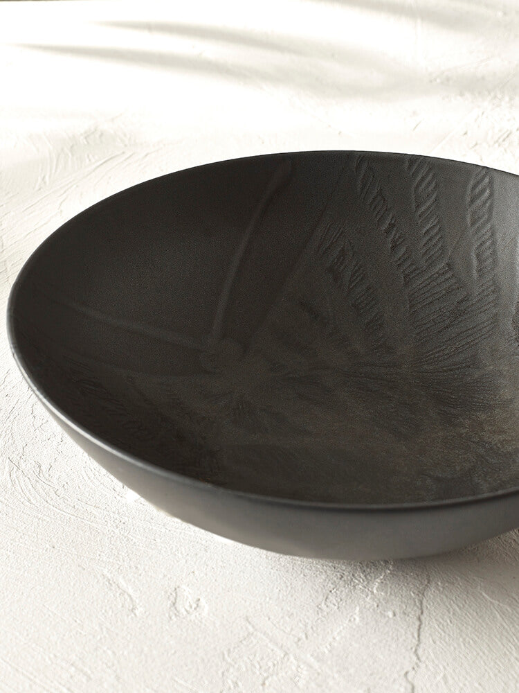 Kew Gardens Living Jewels Black Salad Bowl