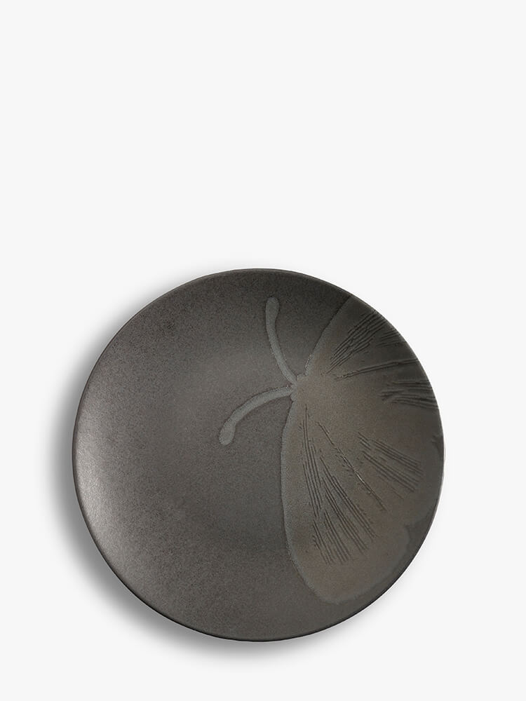 Kew Gardens Living Jewels Black Side Plates (Set of 4)