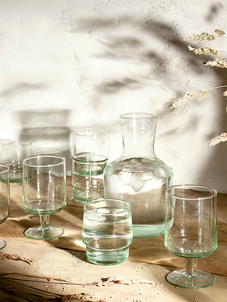 Kew Gardens Living Jewels Recycled Carafe Etched Logo