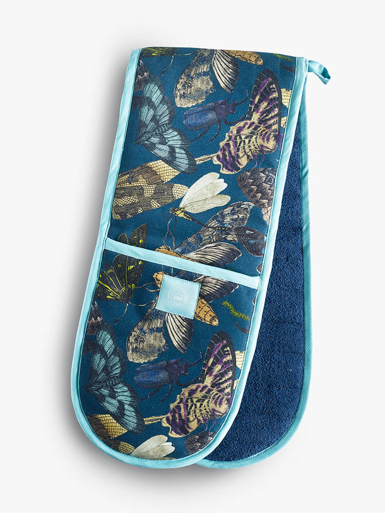 Kew Gardens Living Jewels Midnight Double Oven Glove