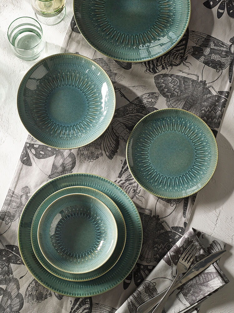 Kew Gardens Living Jewels Teal Pasta Bowl