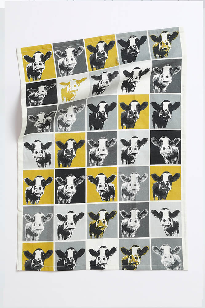 MM Sketch Moo Tea Towel