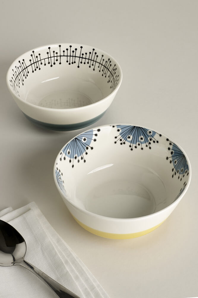 MissPrint Dandelion Cereal Bowls Set 2