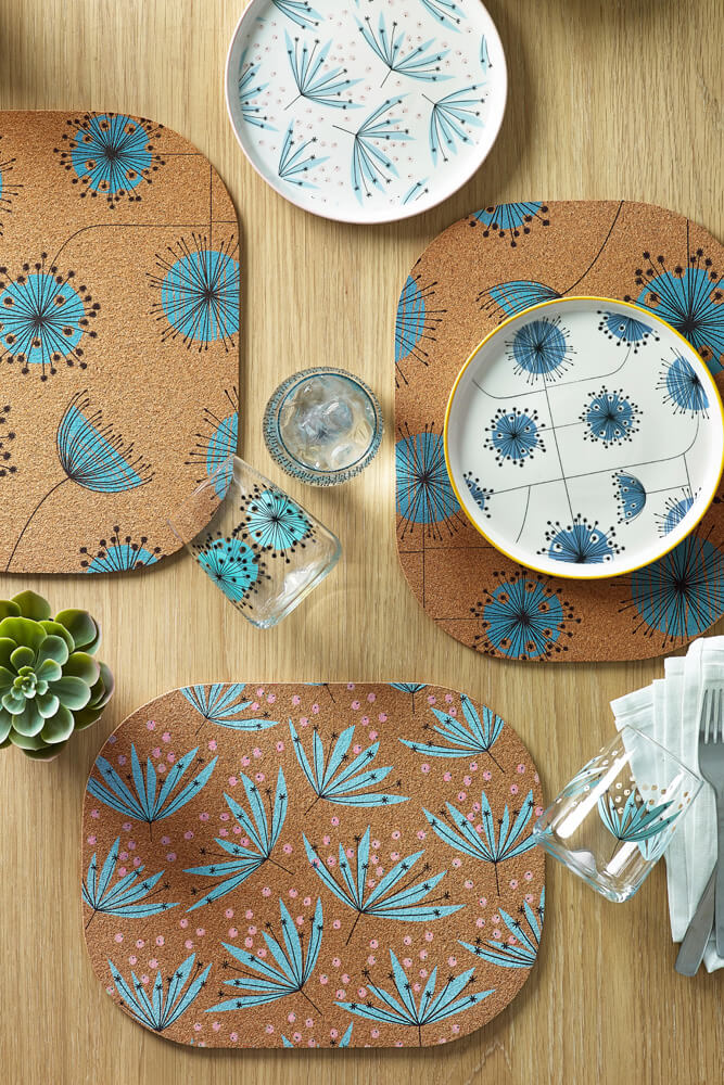 MissPrint Wildflower Side Plates Set of 2