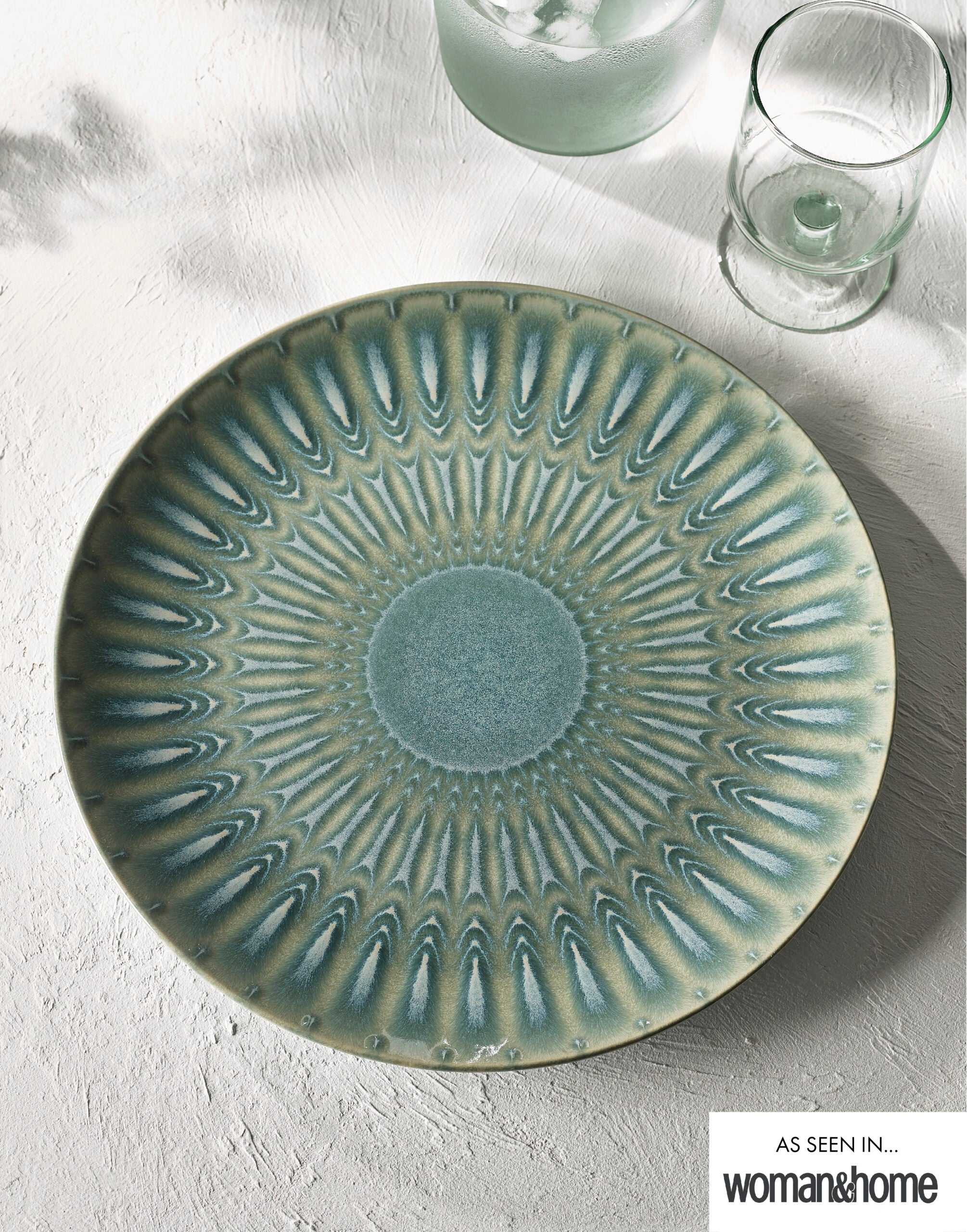 Kew Gardens Living Jewels Green Serve Platter