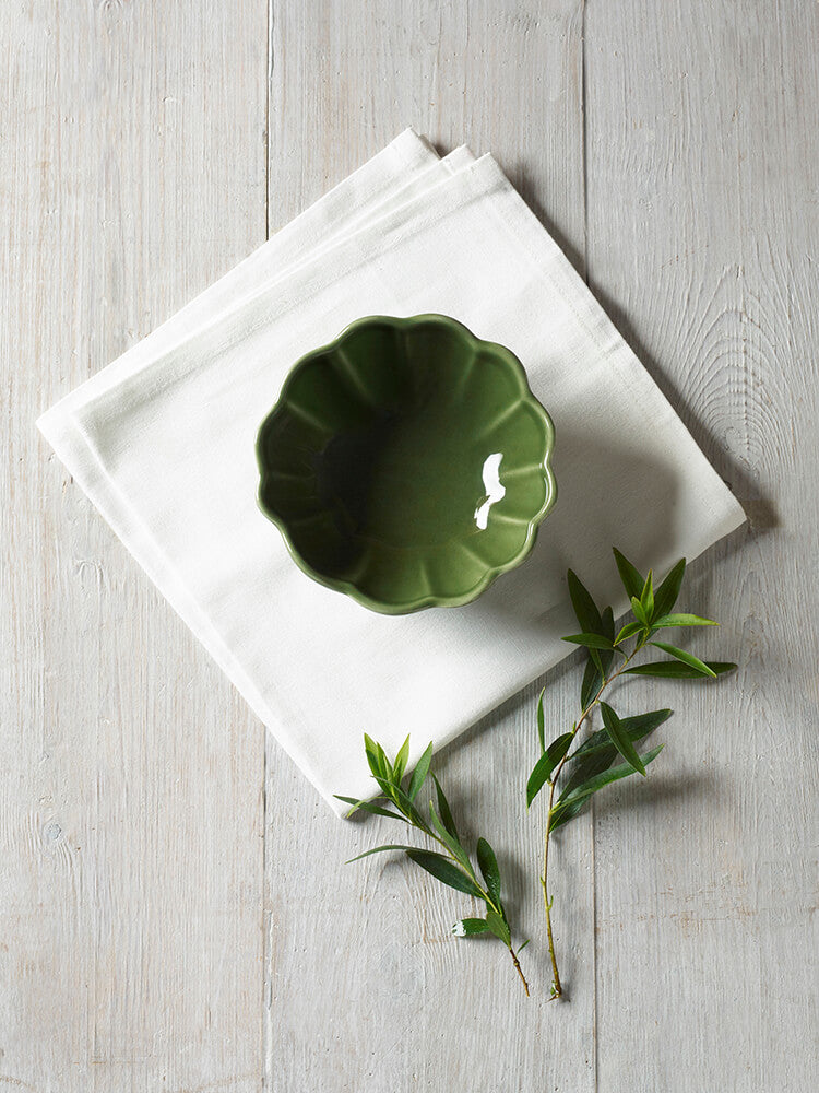 MM Living Green Scallop Small Dip Bowl
