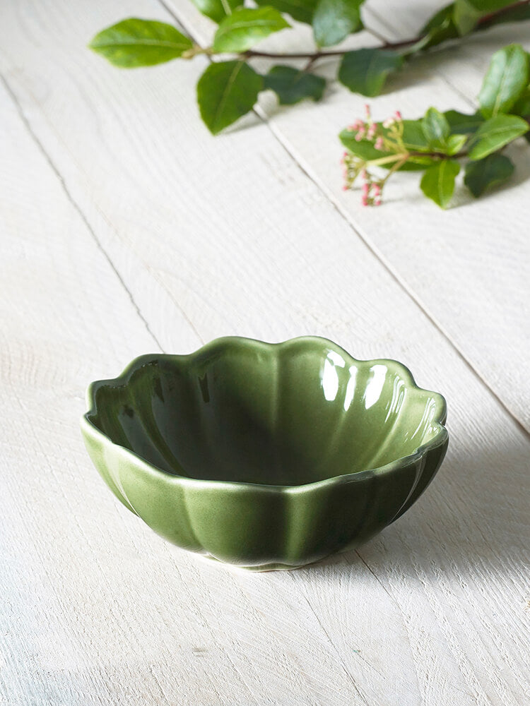 MM Living Green Scallop Small Dip Bowl