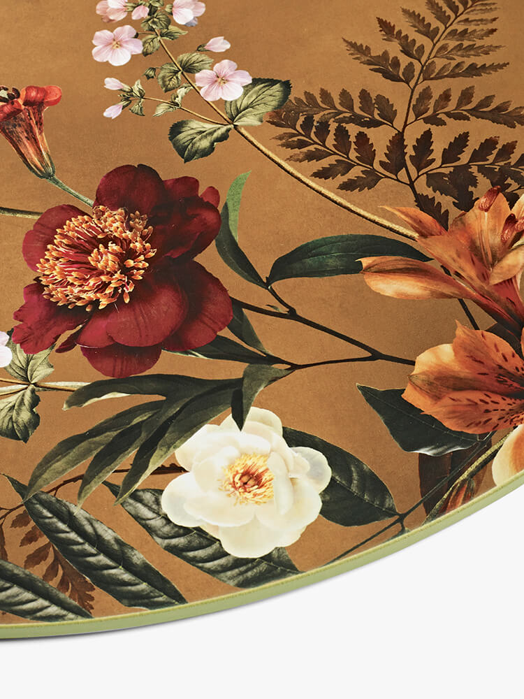 MM Living Isola Mustard Round Placemats (Set of 4)