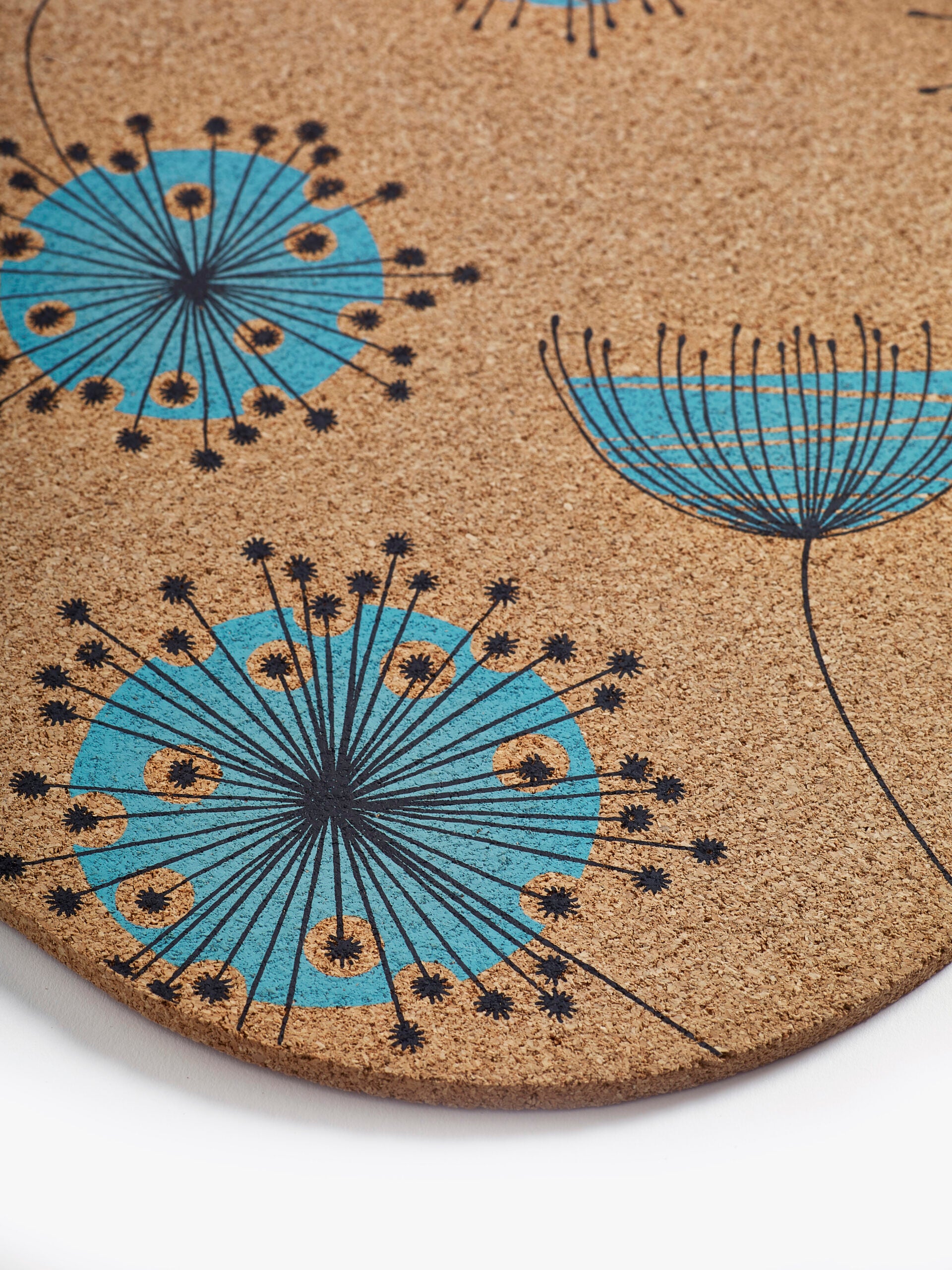 MissPrint Dandelion Printed Cork Placemats Set of 2