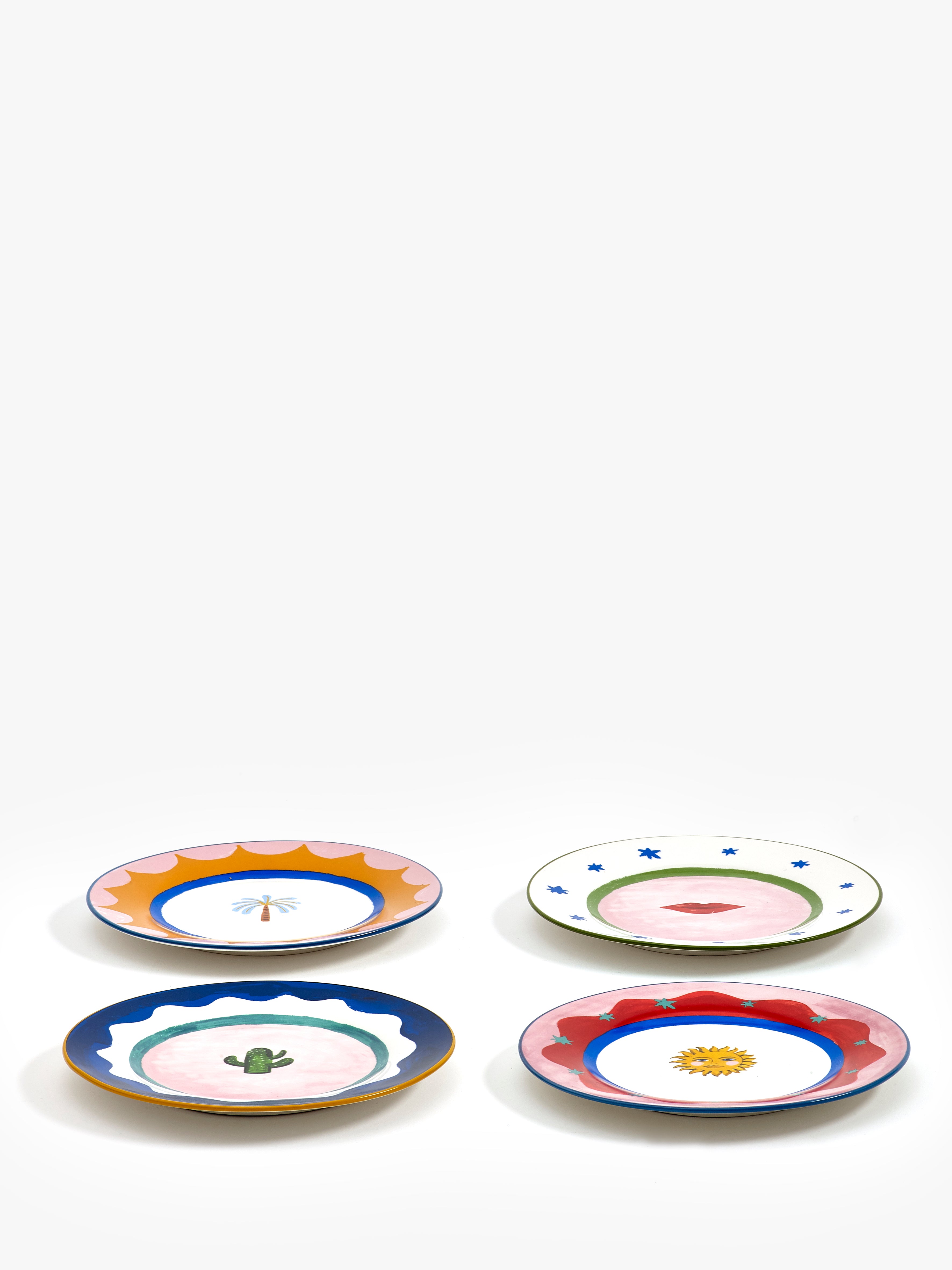 Eleanor Bowmer Set of 4 Icon Cake Plates