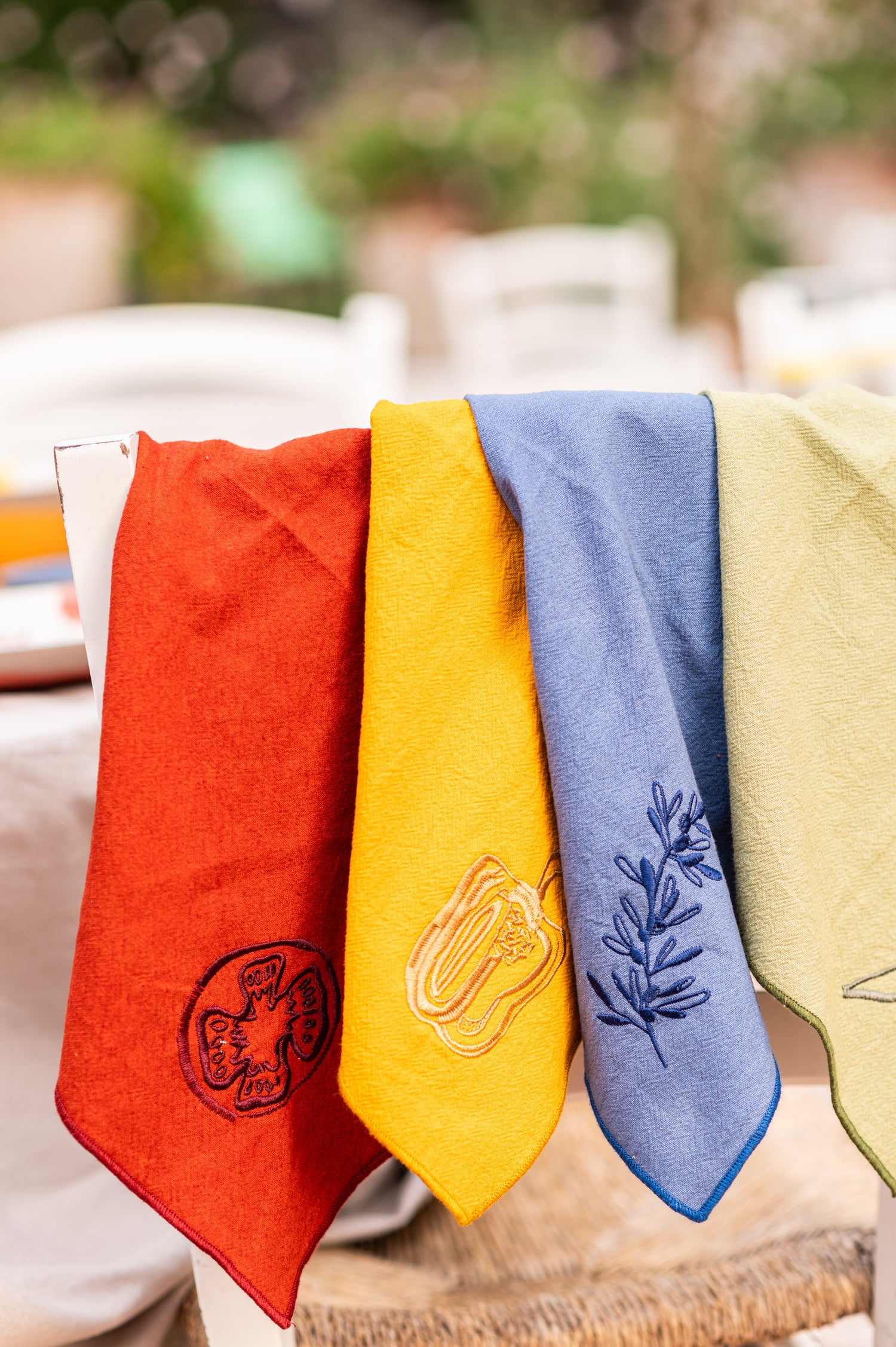 PurerHome x Eden Project Set of 4 Embroidered Napkins