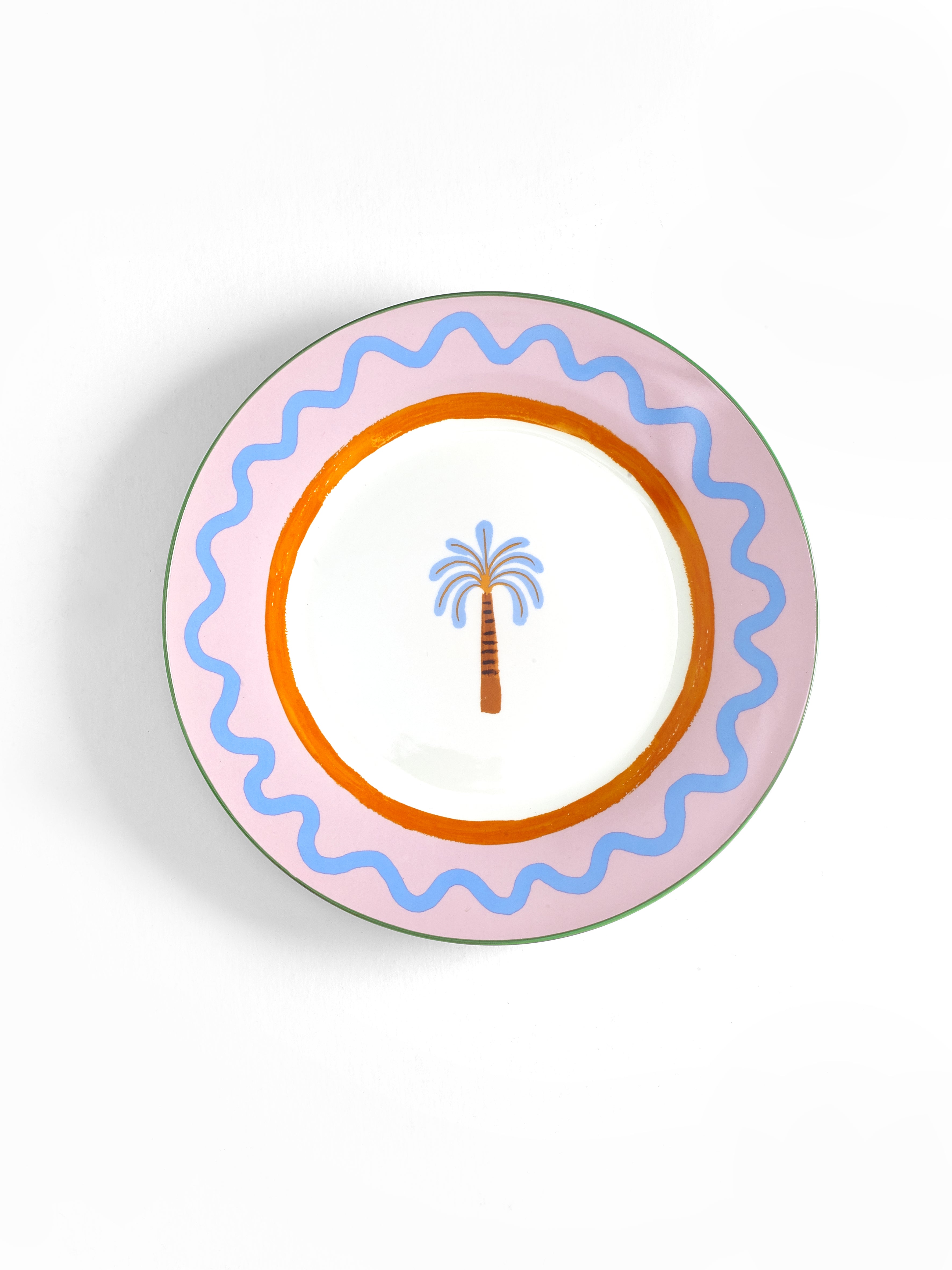 Palm tree dinner plates best sale