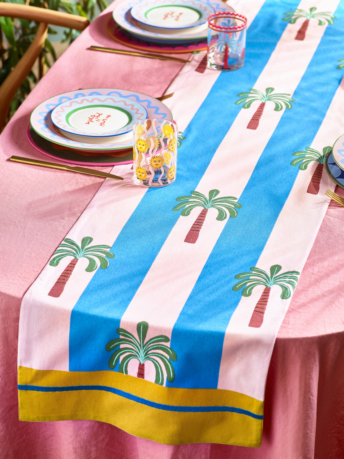 Eleanor Bowmer Palm Tree Table Runner