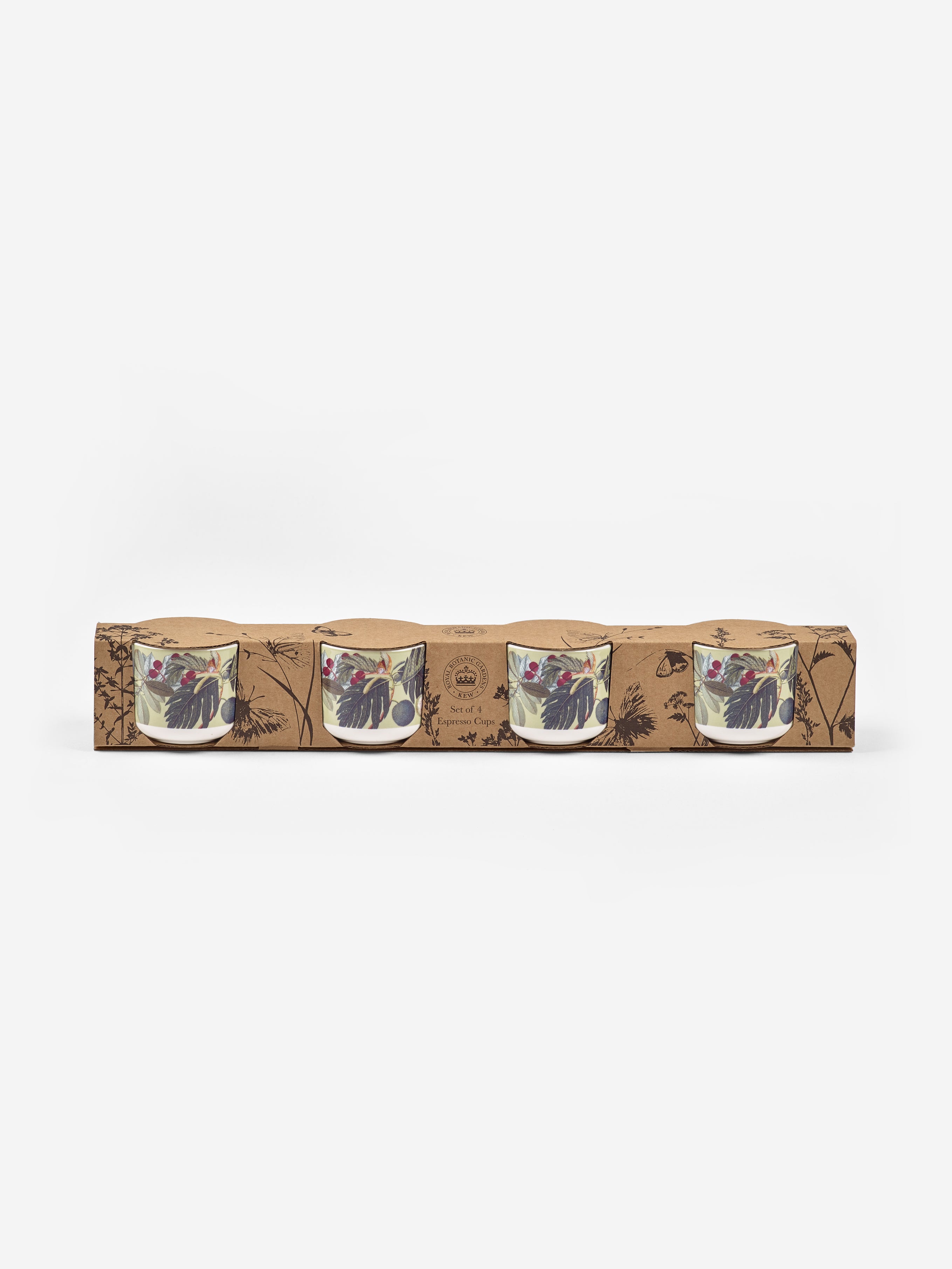 Kew Bloom Set of 4 Espresso Mugs