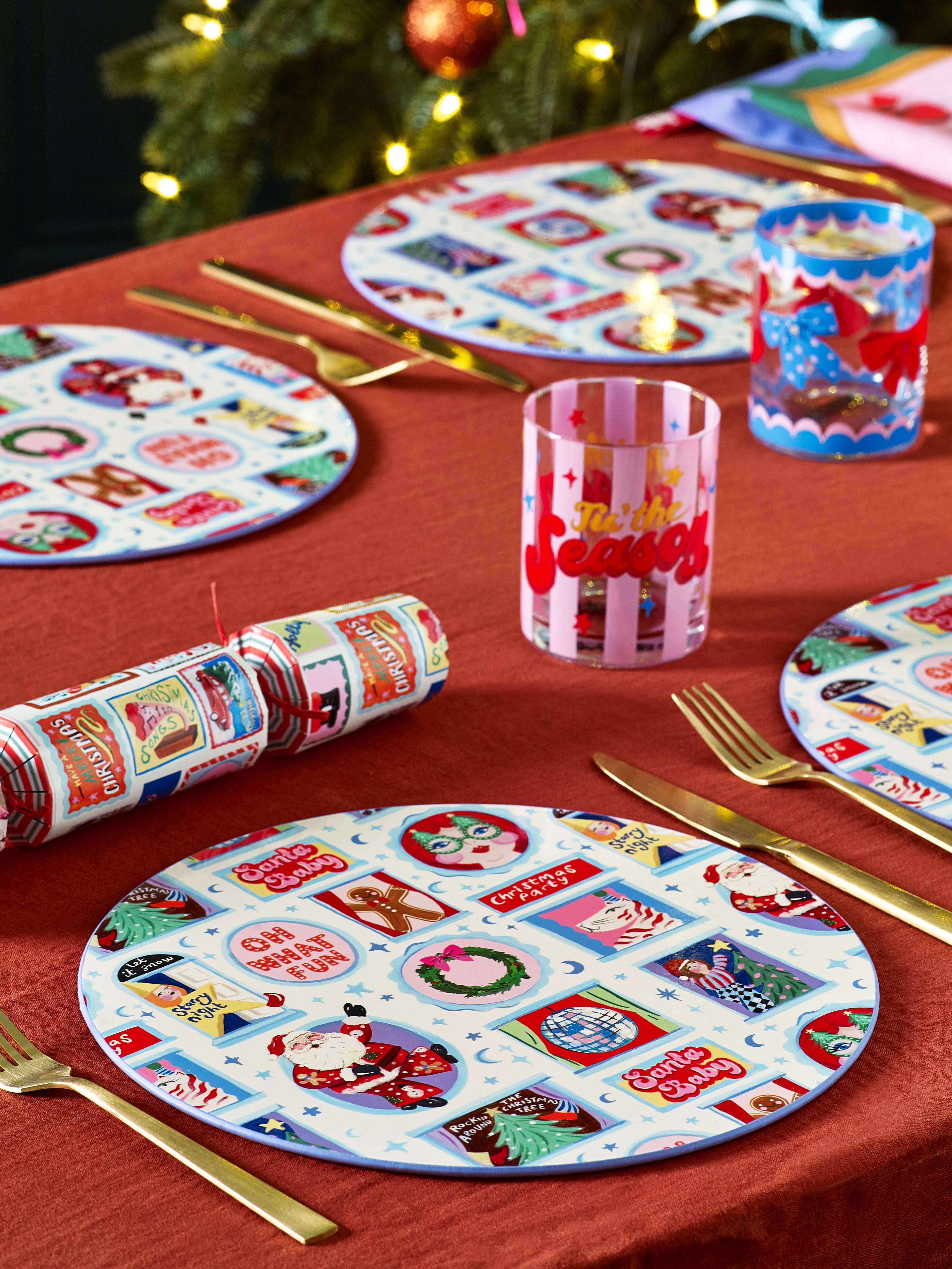 Eleanor Bowmer Festive Icon Placemats (Set of 4)