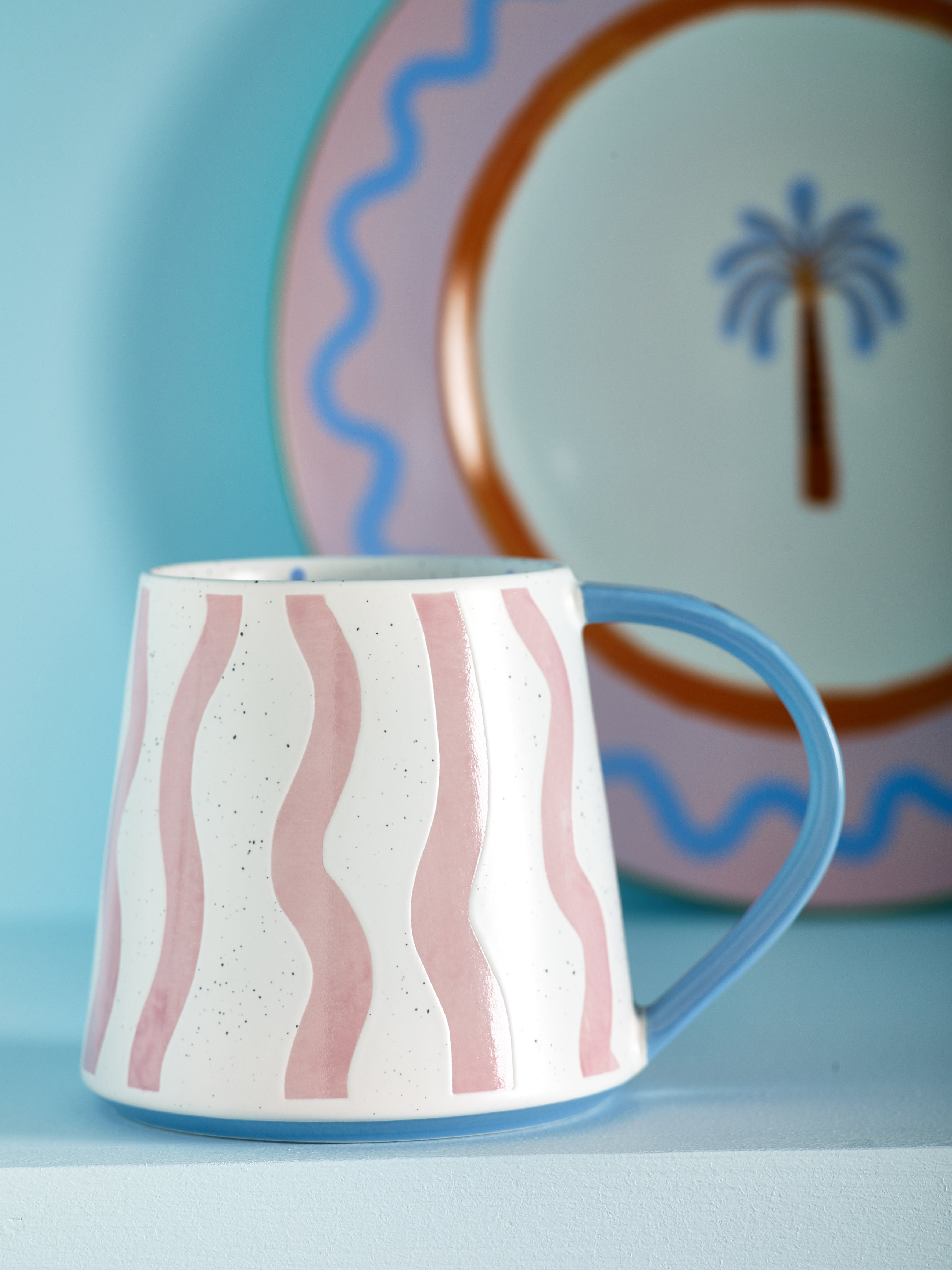 Eleanor Bowmer Pink Wave Mug