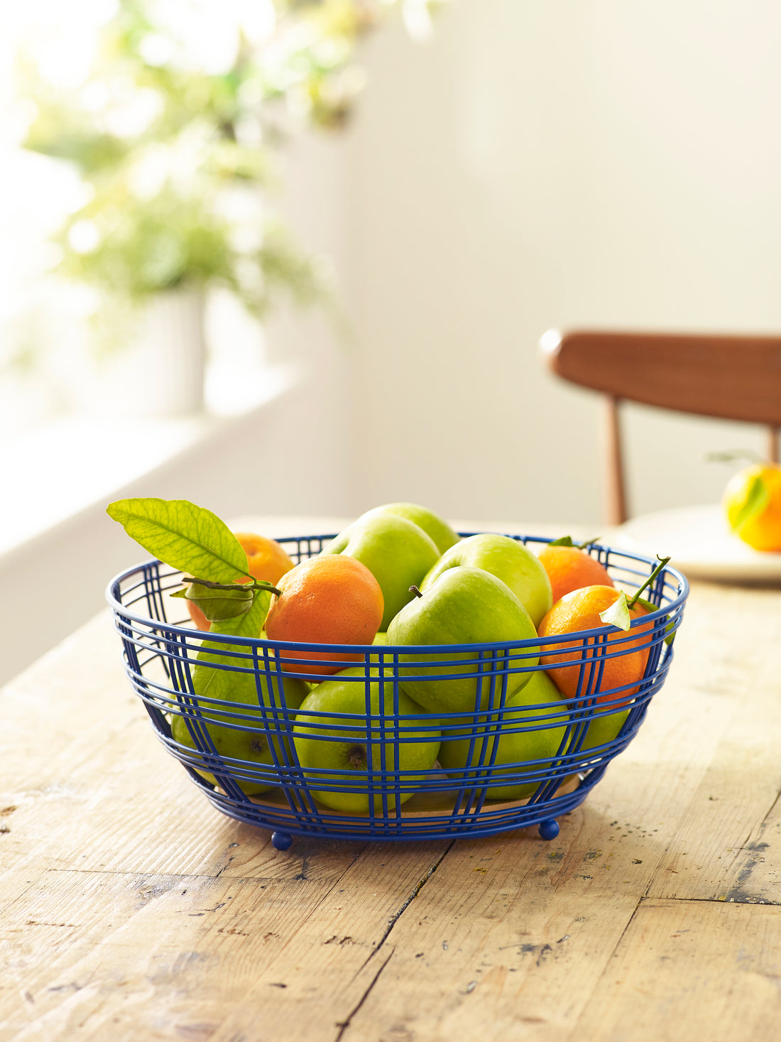 Sur La Table Blue Wire Fruit Bowl