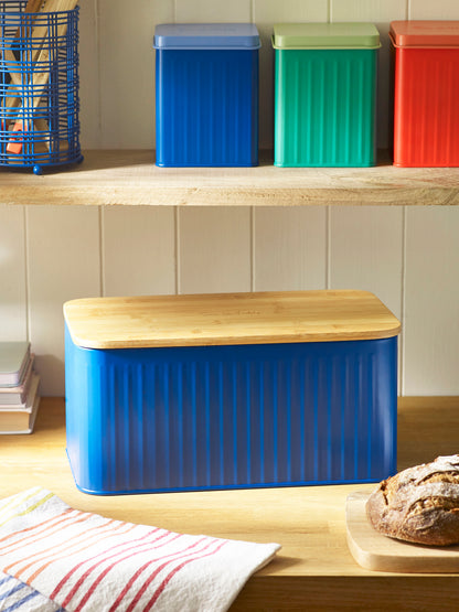 Sur La Table Blue Bread Bin