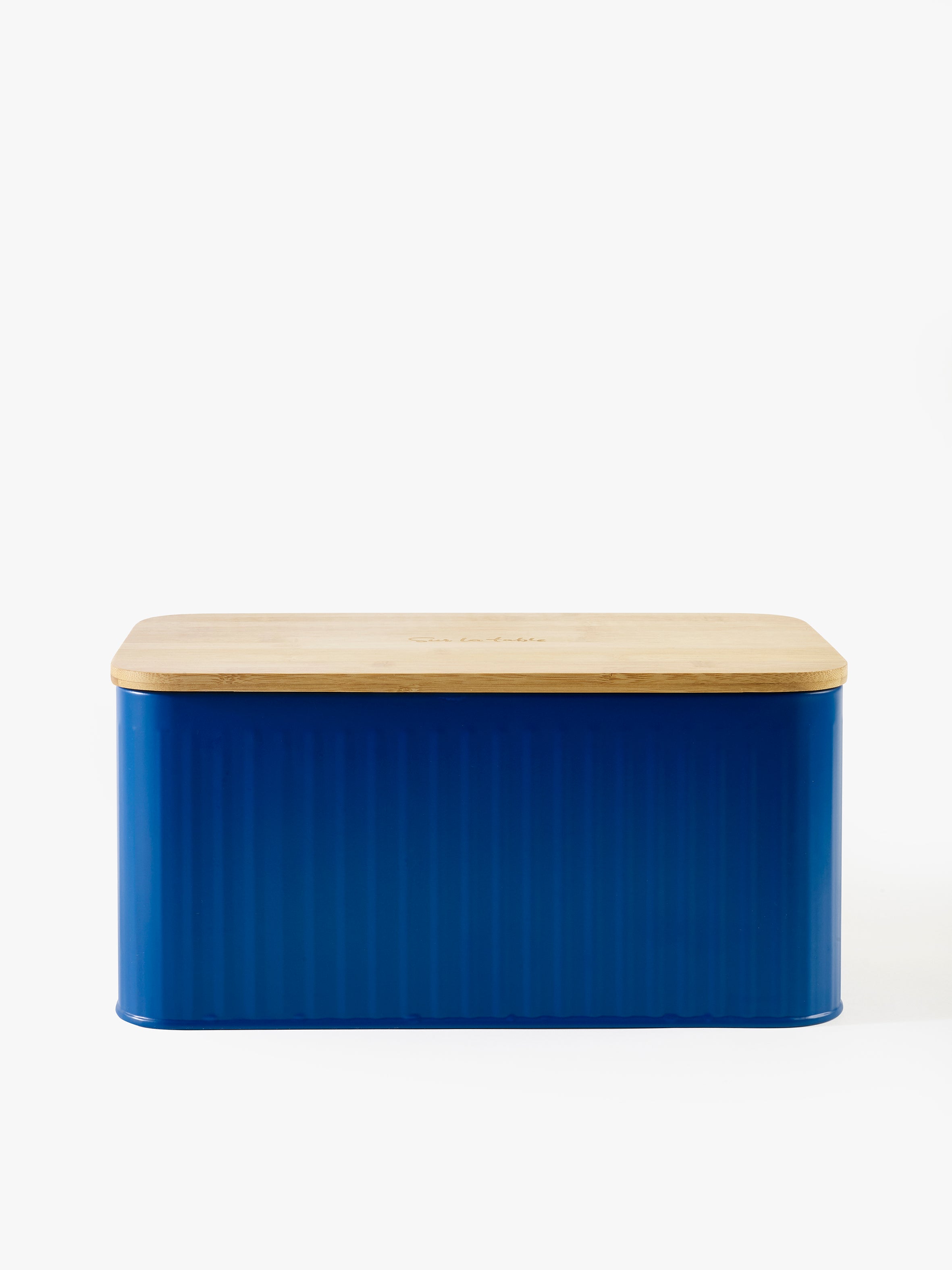 Sur La Table Blue Bread Bin